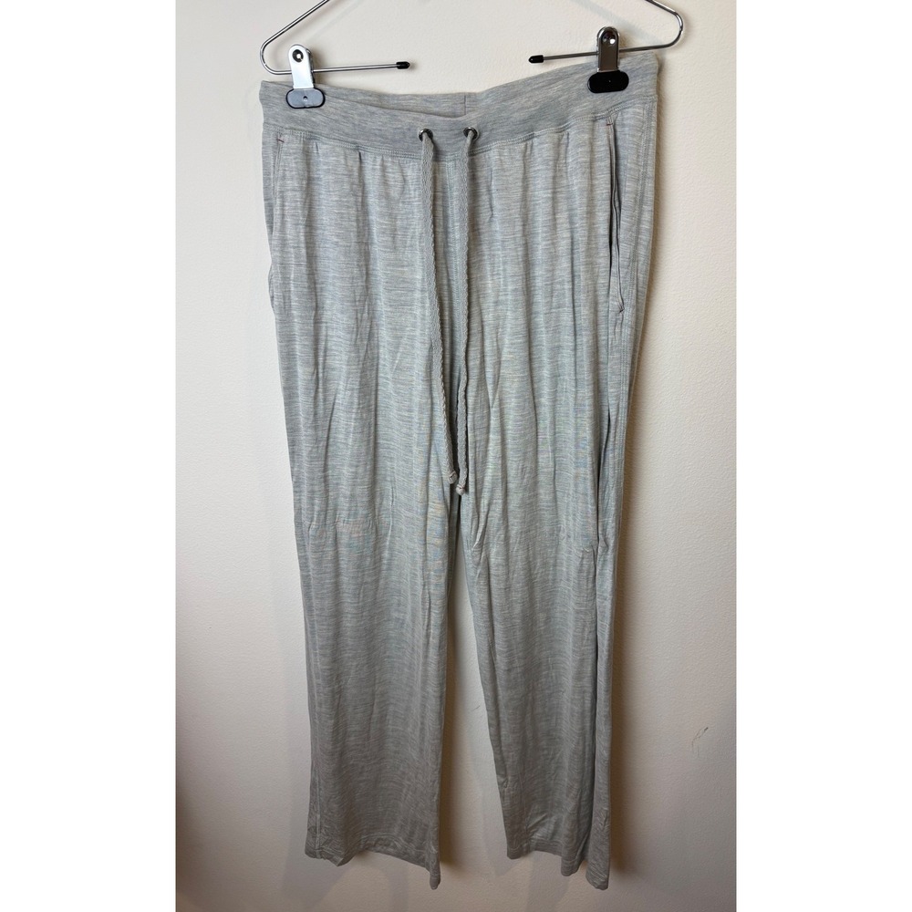 Buckler Daniel Gray Silk Cotton Blend Lounge Pajama Pants Drawstring Straight